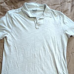 BKE Men's Cream Polo Shirt